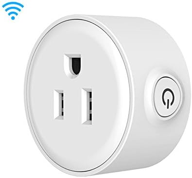 Smart Mini Wifi Plug Socket Outlet, Works with Amazon Echo Alexa Voice Control &amp; Google Home | No Hub Required | iHome Timer Control Outlet | iPhone, Android Smart Phones Compatible