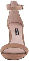 Nine West Womens Pruce Block Heeled Sandal Latte