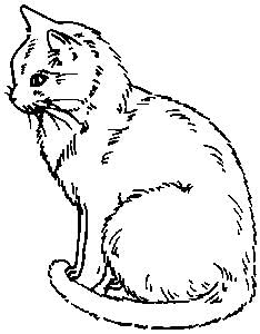 Art Stamps Cat Stamp, Black