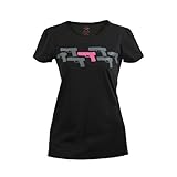 Black Pink Guns Military T-Shirt (Small), Online Clothing Store