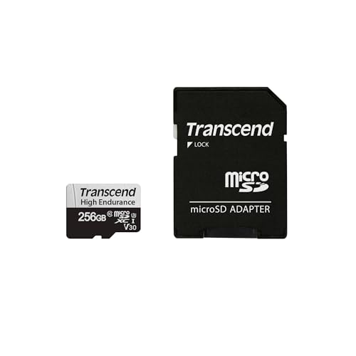 Transcend 256GB USD350V High Endurance microSD Card, 100MB/s, U3, C10, V30