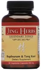 Jing Herbs Bupleurum & Tang Kuei, 90 Capsules (3 Pack)