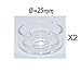 Crown Pure Quartz Dish Replacment 25mm Ø