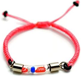 PertidBlower Style Bracelets for Men Women,Write Message On Grain Cuff Rope Bracelet POO1 (Love Forever1)