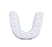 Zeenal Mouthguard w/ Vented Case and Fitting Instruction - Strapped and Strapless - Fit Football, Hockey, Soccer, LaCrosse - All Sports (White - Blue)