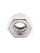 uxcell M8x1.25mm Metric Stainless Steel Nylon Insert Lock Hex Nuts 10 Pcs