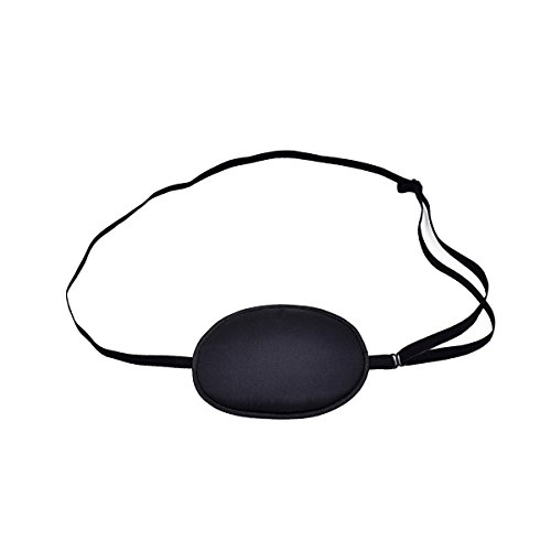 FCAROLYN Silk Eye Patch to Treat Lazy Eye / Amblyopia / Strabismus(Small,Black)