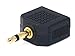 Monoprice 107202 3.5mm Mono Plug to 2 x 3.5mm Mono Jack Splitter Adaptor, Gold Plated