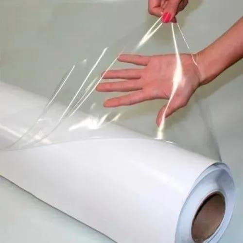 Adesivo Vinil P/Envelopamento Transparente Proteção Móveis Geladeira Fogão Mesa Impermeável 5m x 50cm