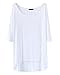 Shawhuaa Womens Loose Short Sleeve High-Low Hem T-shirt Tee