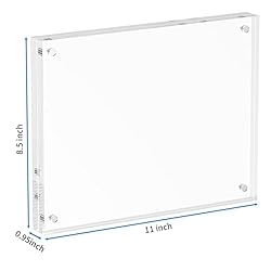 NIUBEE 8.5x11 Picture Frame, Clear Certificate