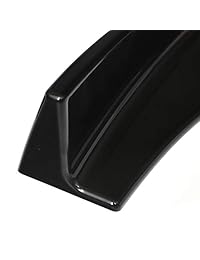 DTOUCH RACING Parachoques delantero de ajuste universal Labio negro Divisores Winglets Canards