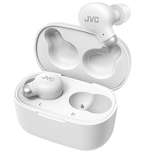 HA-Z250T - Auriculares Inalámbricos con Bluetooth 5.3, 28 Horas de Batería, Certificación IPX4, Solo 5,1g de Peso, Cancelación de Ruido, 3 Pares de Almohadillas de Silicona y 2 de Espuma, Blanco