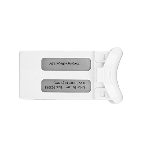 Battery For Drone,Kasien 3.7V 1000mAh Drone Li-Po Battery Quadcopter Battery Parts Aircraft For SJ S20W (White)
