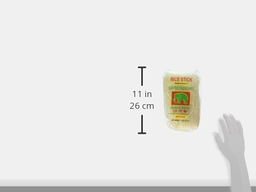 Asian Best Premium Rice Stick Noodle Medium, 16oz (3 Pack)