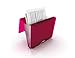 Samsill Duo 2-in-1 Document and File Organizer, 1 Inch 3 Ring Binder + 7 Pocket Accordion/Expanding File, Hot Pink