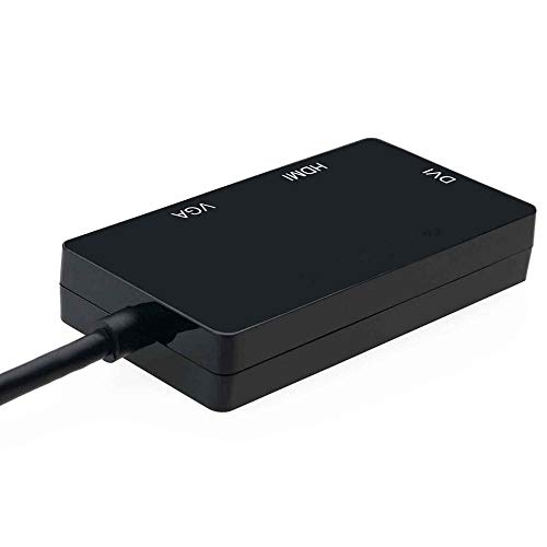 Water-chestnut 3 in 1 Displayport DP Male to HDMI/DVI/VGA Female Adapte Converter Cable 1080P