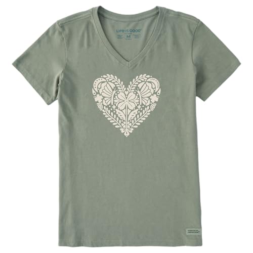 Life is Good Women's Crusher St. Patrick's Day V-Neck Tee Shirt, Short Sleeve C…