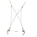 Lemonage Dolphin Necklace Fashion Magnet Function Heart Shape Locket Necklaces, Jewelry for Women Girls Sister Best Friend 2-Piece