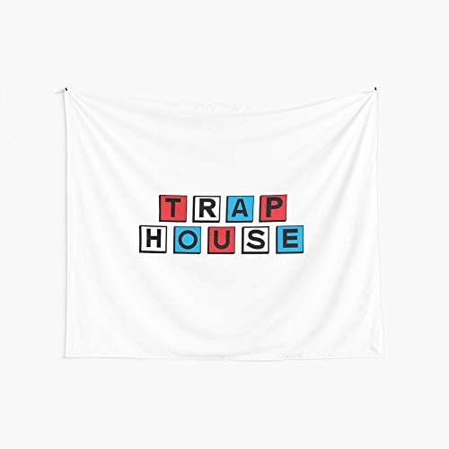 Noick American Trap House 3D Boutique Wall Tapestry Pop Art Retro Micro Microfiber Peach Peach Home Decoration 59.1X51.2 in Noick American Trap House 3D Boutique Wall Tapestry Pop Art Retro Micro Microfiber Peach Peach Home Decoration 59.1X51.2 in