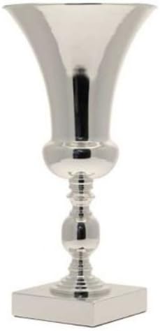 50 cm Shiny Silver Metal Urn Wedding Table Entrance Centrepiece Slightly Dented