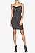 TheMogan Women's Sleeveless Spaghetti Strap Cotton Long Cami Mini Bodycon Slip Dress