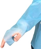Nuline 150 Pack Blue Thumb Loop Gowns Disposable Apron Long Sleeve Fluid view 2