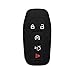 A Pair Black Silicone Rubber Keyless Entry Remote Key Fob Case Skin Cover Protector fit for Ford Fusion Mustang Lincoln MKZ MKC