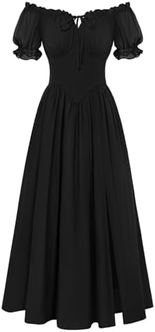 black witch dress amazon Amazon.com: Women's Victorian Dress Renaissance Medieval Costume Gothic Witch  Dress Black for Women : Clothing, Shoes & Jewelry