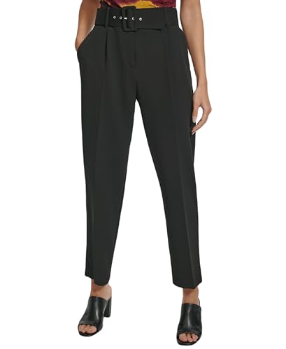 Calvin Klein Women's Loose Fit Career Suit Pant, Black, 14