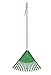 Superio Kids Rake with Hardwood Handle, Gardening and Lawn Care Tools for Kids, Sweep Leaves and Tidying Up The Garden, Plastic Tines and Heavy Duty Wooden Handle 34