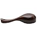Pomeat Large Wooden Soup Ladle, Dark Brown Wood