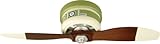 Craftmade WB242SC2, Sopwith Camel Warplane, 42 Inch Two Blade Hugger Ceiling Fan with Remote and Dimmable Light