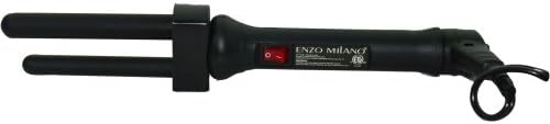 Enzo Milano by Enzo Milano BI TUBE CLIPLESS CURLING IRON BLACK for UNISEX ---(Package Of 6)