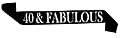 â€œ40 & Fabulous" Black Glitter Satin Sash â€“ Happy 40th Birthday Party Supplies, Ideas and Decorations- Funny Birthday