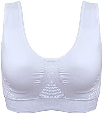 Lanceasy 2019 New Women Breathable Comfy Sports Bra Seamless Yoga Bras with Removable Pad