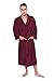TexereSilk Men's Terry Cloth Bathrobe - NEW & IMPROVED FABRIC (Burgundy, LXL)