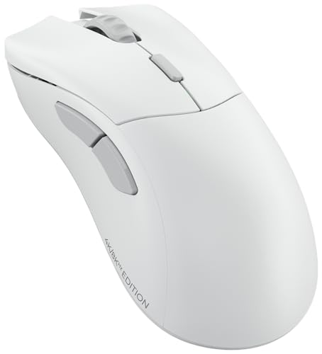 GLORIOUS Gaming Model D 2 PRO draadloze gamingmuis - 2,4 GHz 1 ms vertraging, Polling, 100 miljoen klikken, 62 g superlicht, Lange batterijduur, 26K DPI, RGB, ergonomisch, 6 knoppen - wit