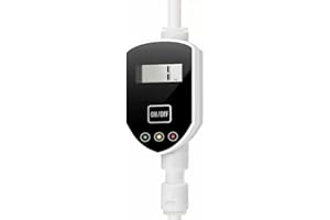 Cinojaze in-Line TDS Meter, TDS Digital Water Tester and PPM Measurement Meter for RO-RODI System Drinking Water Monitor, Aquariums, Hydroponics, 0-9990 ppm Measuring Range (Model A)