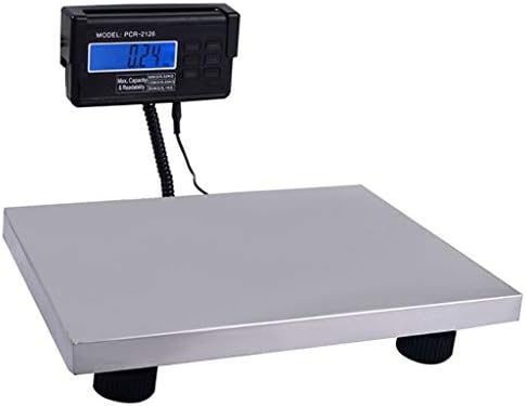 WWL Postal Scales Set of Scales Food Scales 300kg/0.1kg Smart Weigh Digital Postal Scales, Postage/Parcel Scale, Stainless Steel Platform Industrial Weighing Balance (Size : 300kg/0.1kg)