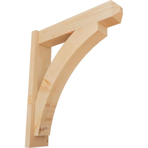 5 1/2"W x 24"D x 28"H Thorton Smooth Craftsman Outlooker, Douglas Fir