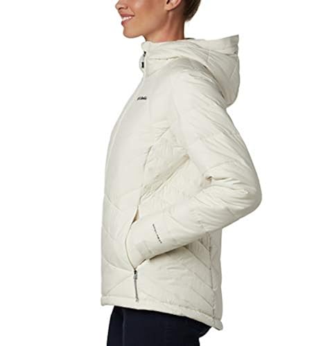 Columbia Women's Plus Size Heavenly Hooded Jacket, Chalk, 2X in
