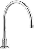 American Standard 7230.000.002 Amarilis Heritage Gooseneck Kitchen Faucet, Polished Chrome (Handles Not Included)