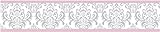 Sweet Jojo Designs Pink, Gray and White Elizabeth Kids and Baby Modern Wall Paper Border