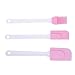 niceeshop(TM) Pink 3 Piece DIY Cake Baking Tools Silicone Mixing Spatulas/Scraper Set
