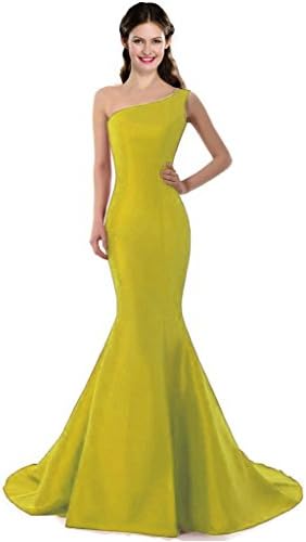 COLOREDRESS Color E Dress Design Brief Elegant Mermaid One-Shoulder Evening Dress