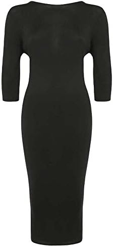 Women's Stretch Ruched Wrap Backless Long Sleeve Bodycon Party Nightout Dress Black-M