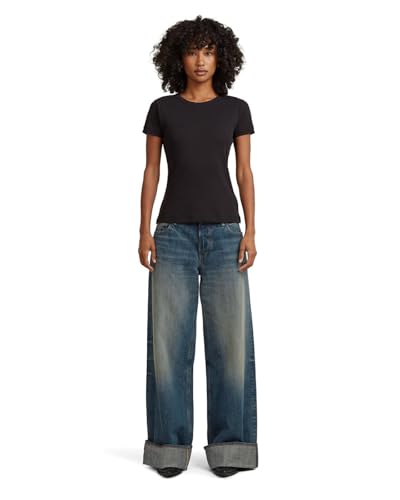G-Star Women's Roxx Wide Wmn, Colour Blue, Size: Waist 30, Inseam 32