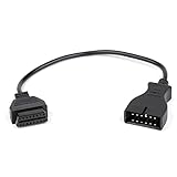 ixaer 12Pin OBD1 to 16Pin OBD2 Connector Diagnostic Tool Adapter Cable for GM