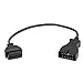 ixaer 12Pin OBD1 to 16Pin OBD2 Connector Diagnostic Tool Adapter Cable for GM